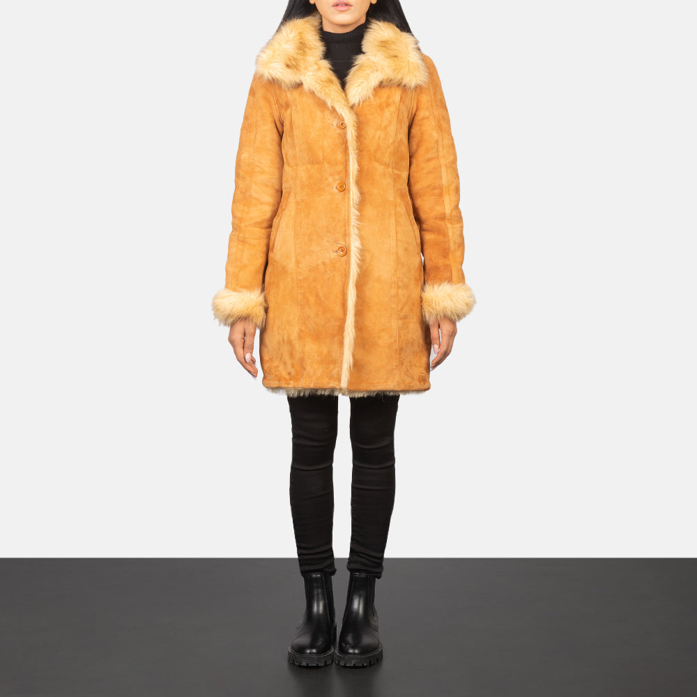 Erica Shearling Leather Coat