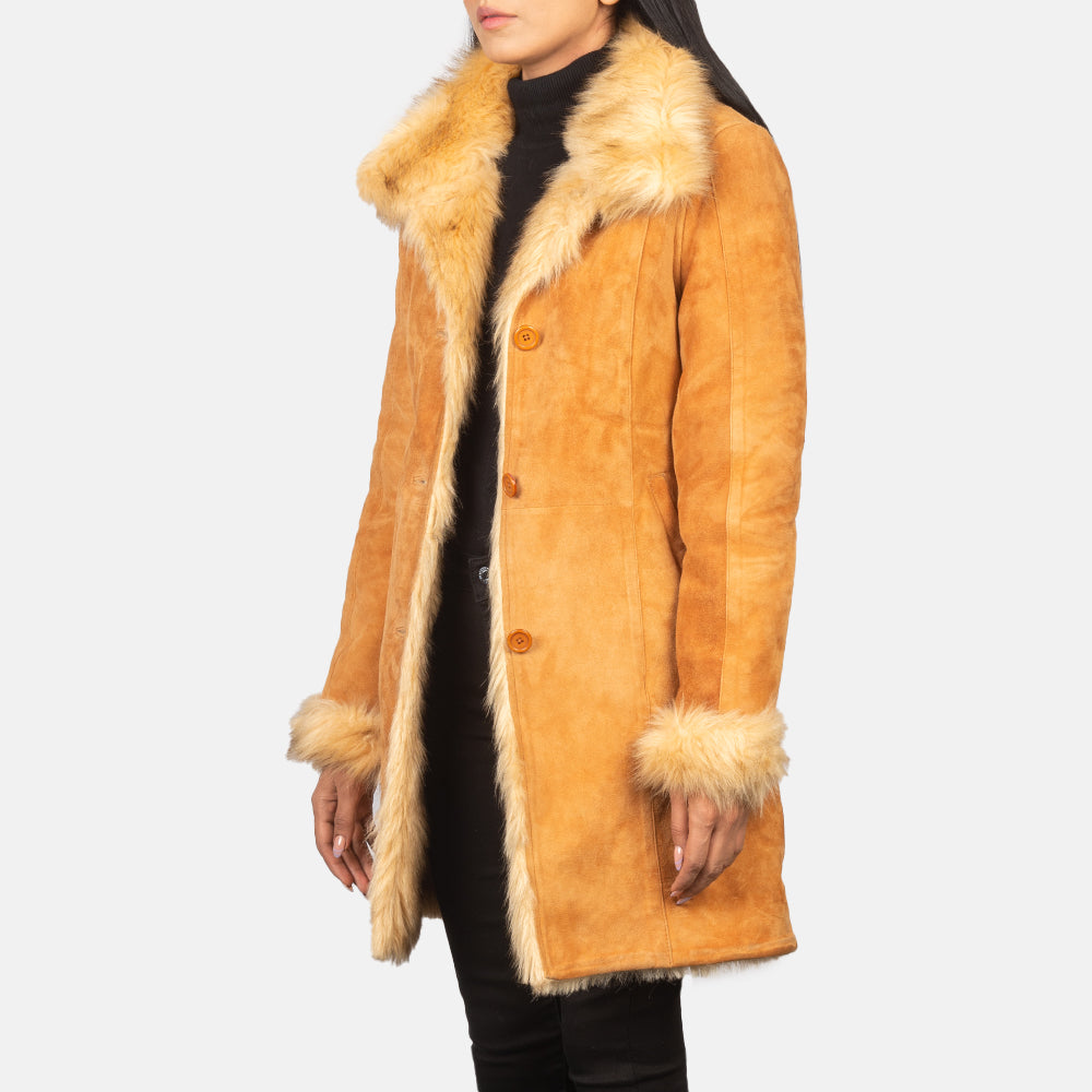 Erica Shearling Leather Coat