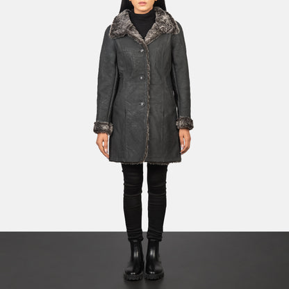 Erica Shearling Leather Coat