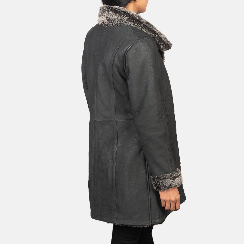 Erica Shearling Leather Coat