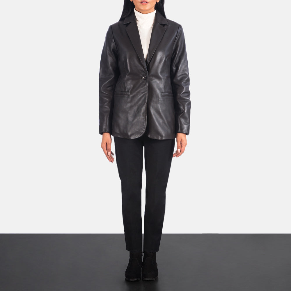 Norma Leather Blazer
