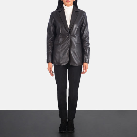 Norma Leather Blazer