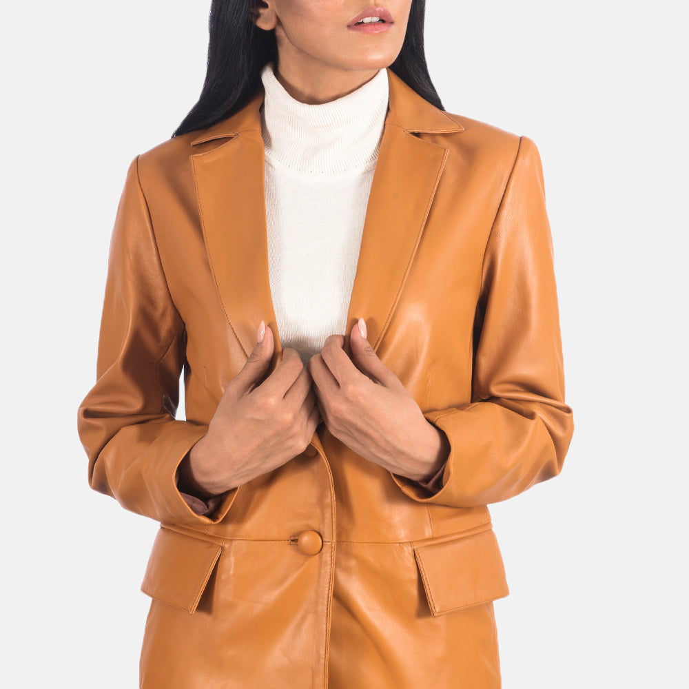 Marilyn Leather Blazer