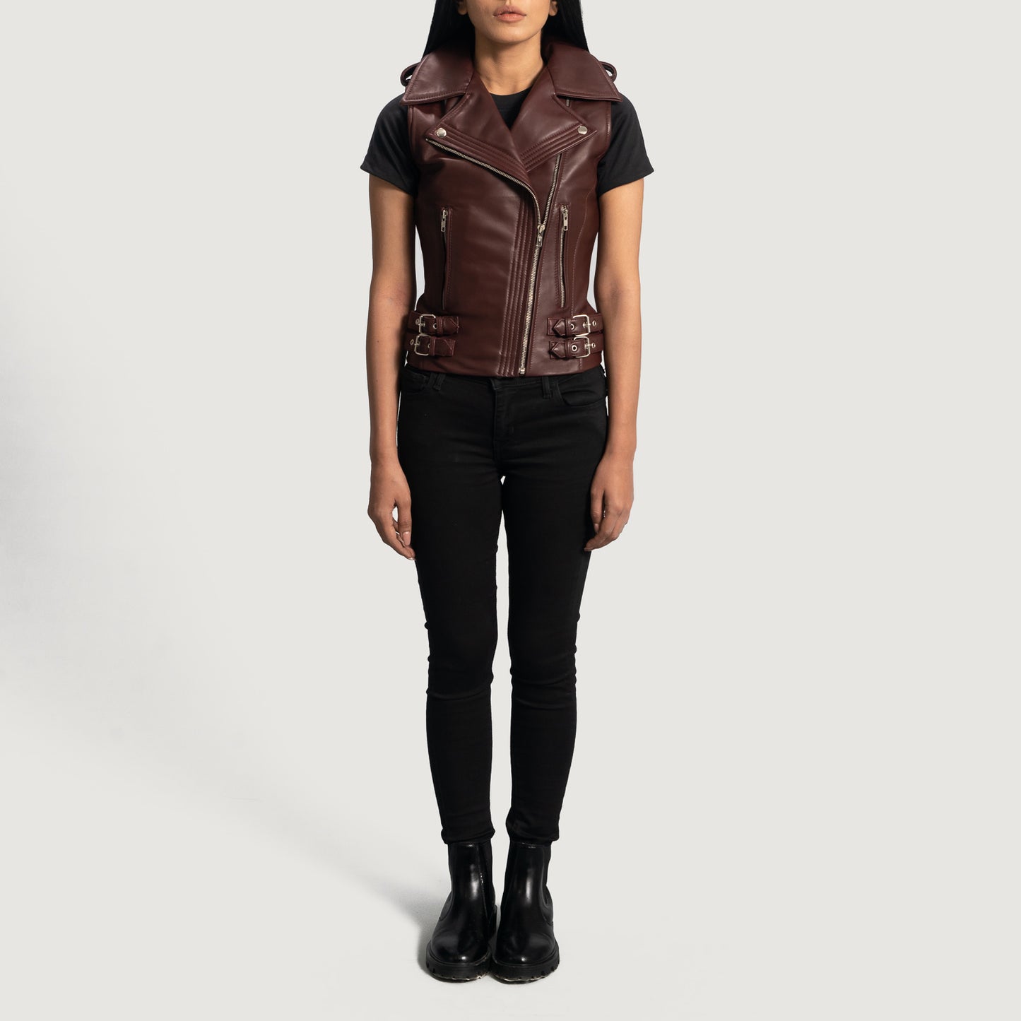 Dist Biker Leather Jacket