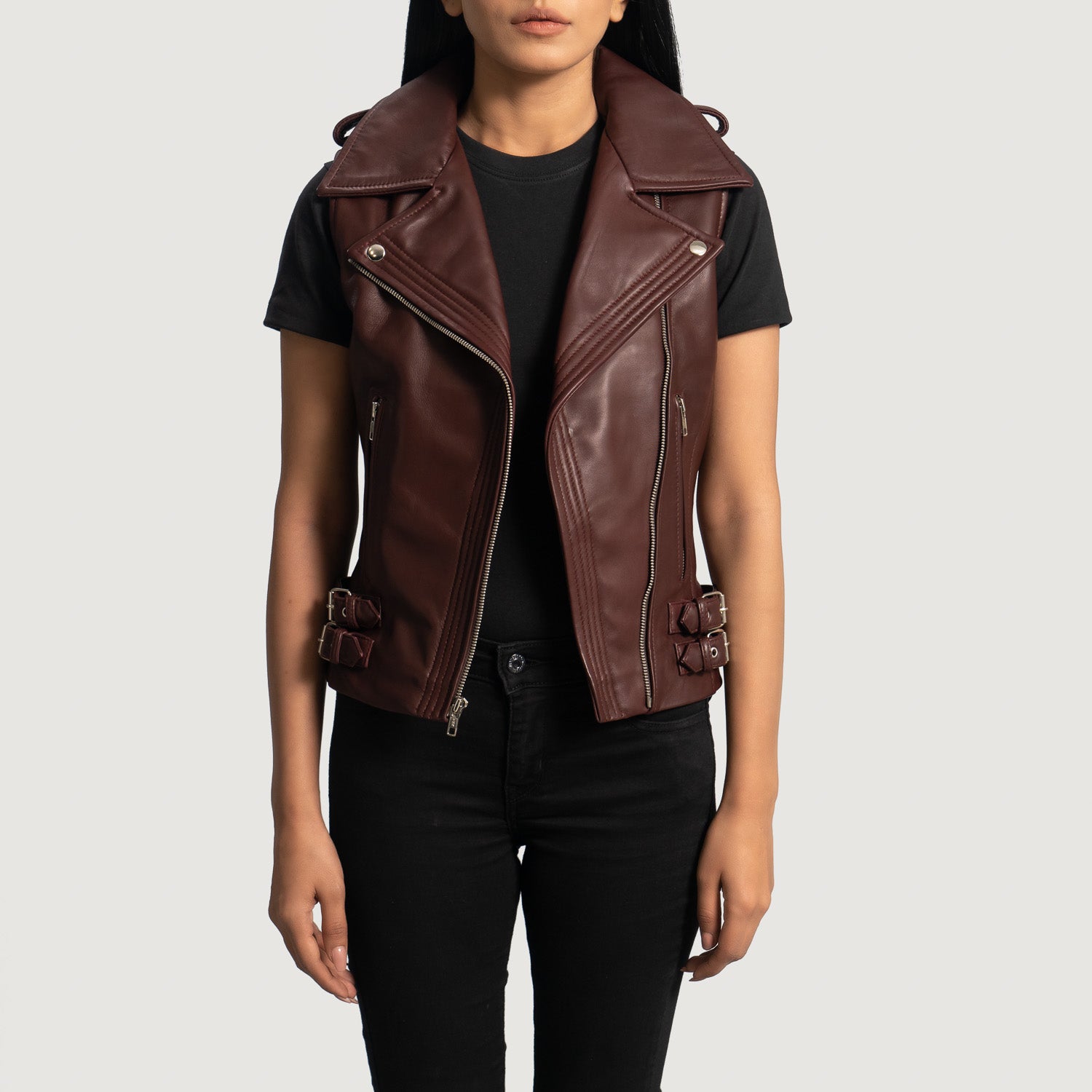 Dist Biker Leather Jacket