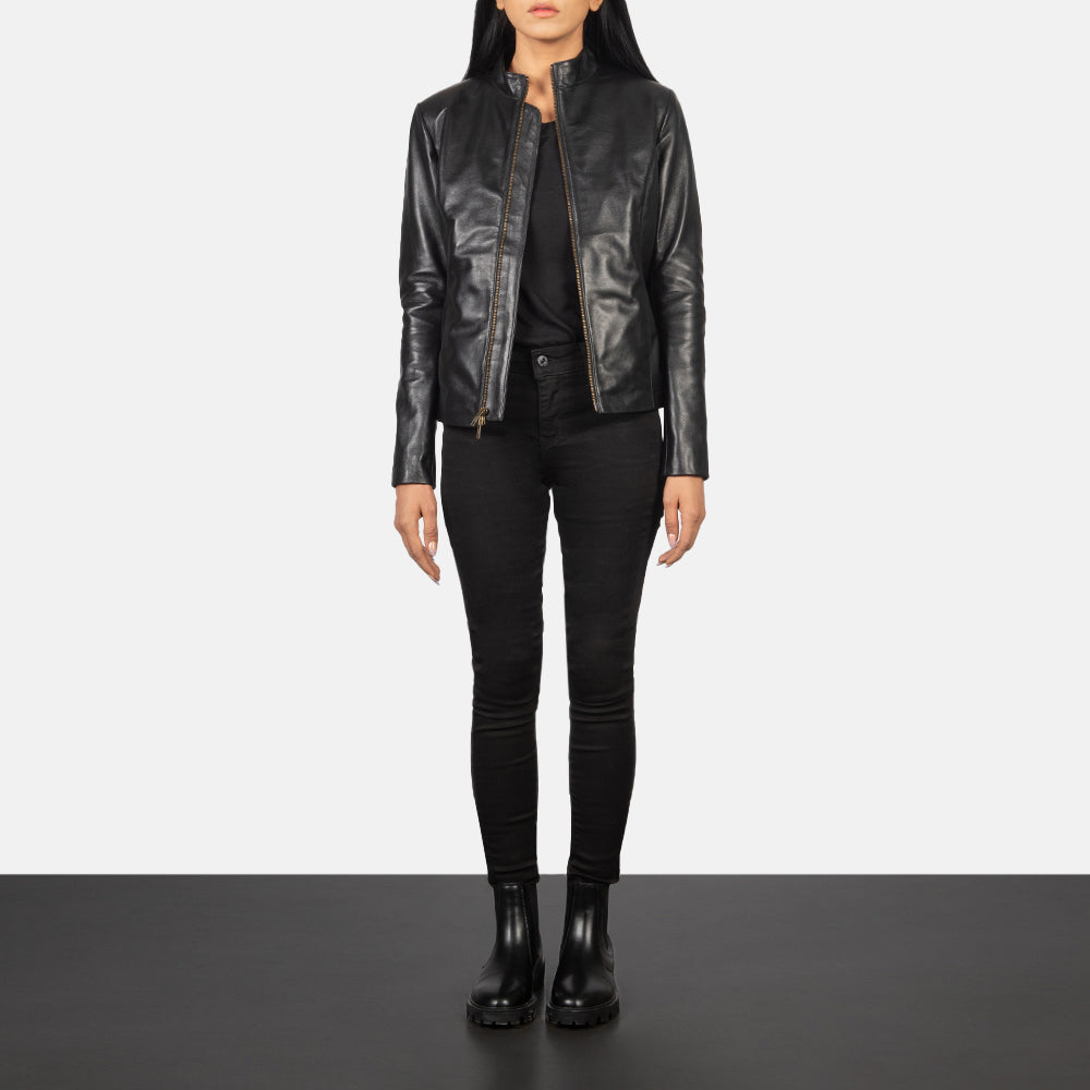 Rumella  Leather Biker Jacket
