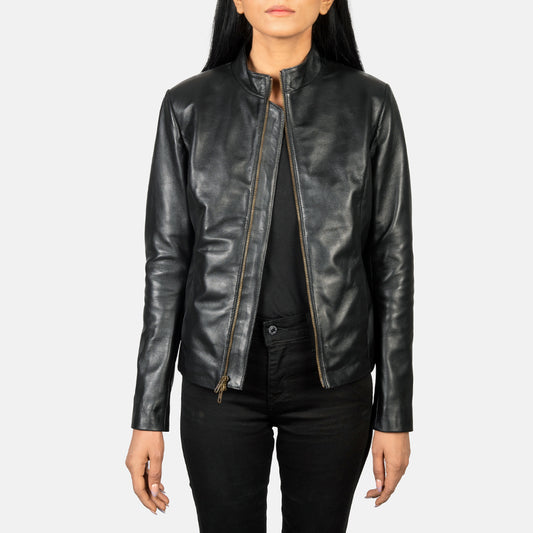 Rumella  Leather Biker Jacket
