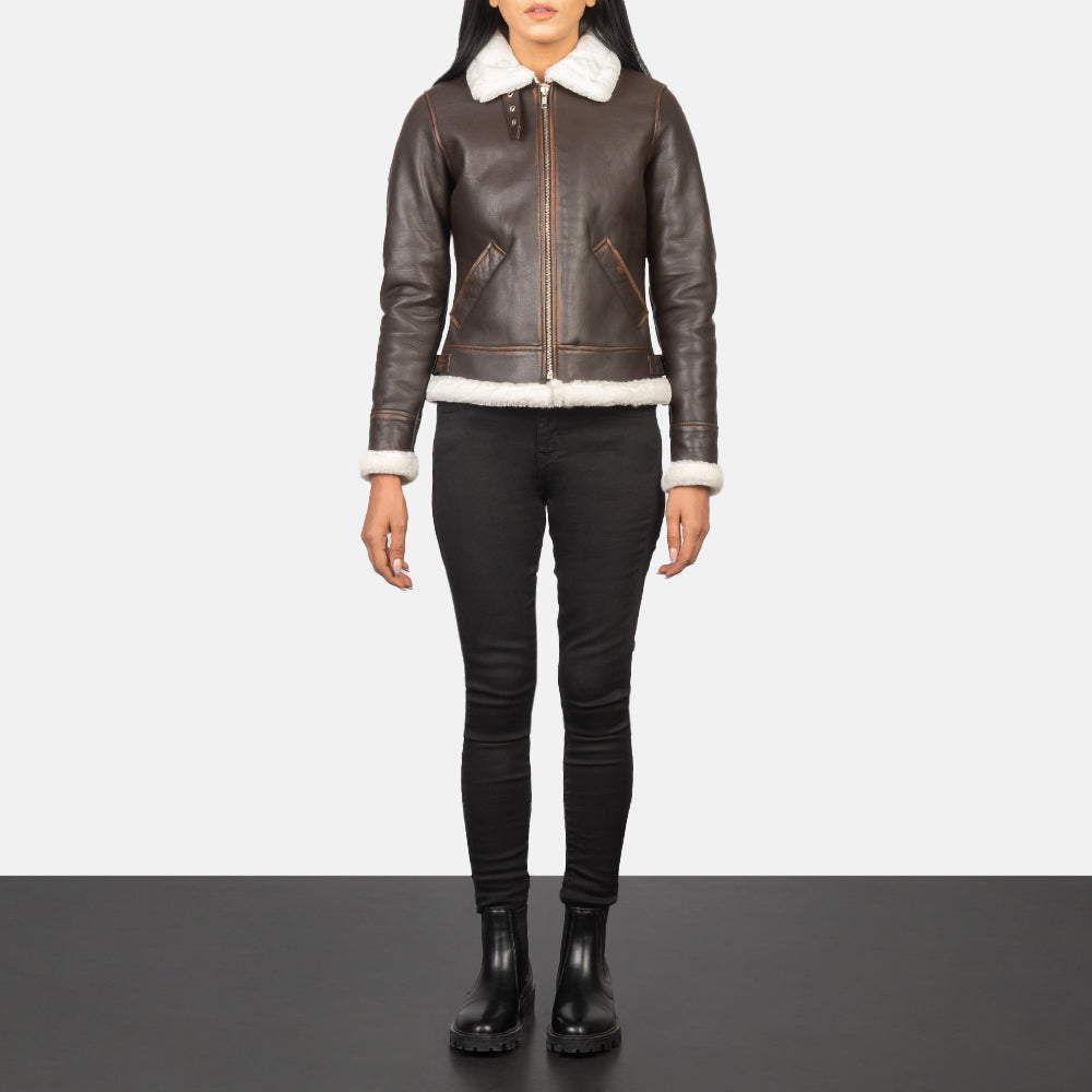 Sherilyn B-3 Leather Bomber Jacket