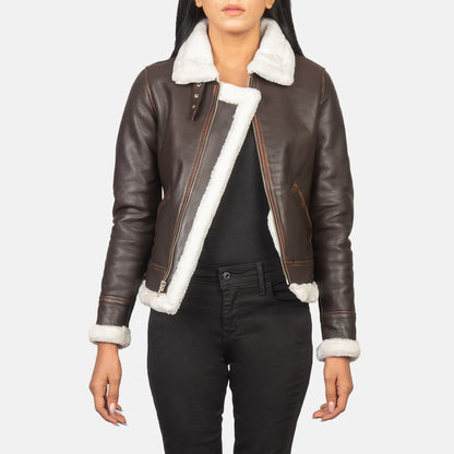 Sherilyn B-3 Leather Bomber Jacket