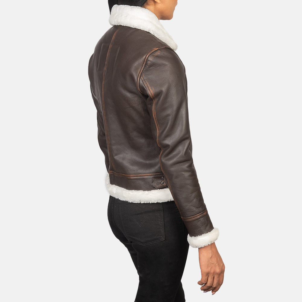 Sherilyn B-3 Leather Bomber Jacket