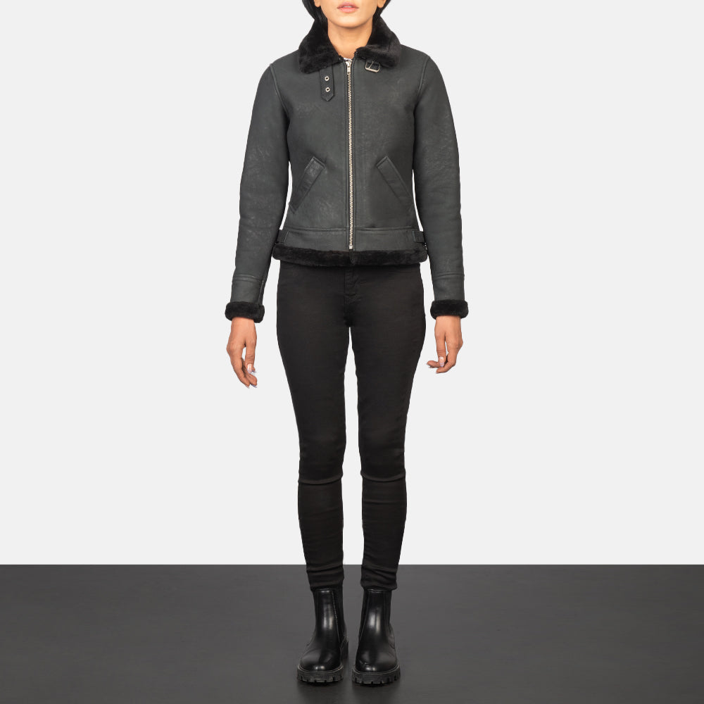 Sherilyn B-3 Leather Bomber Jacket