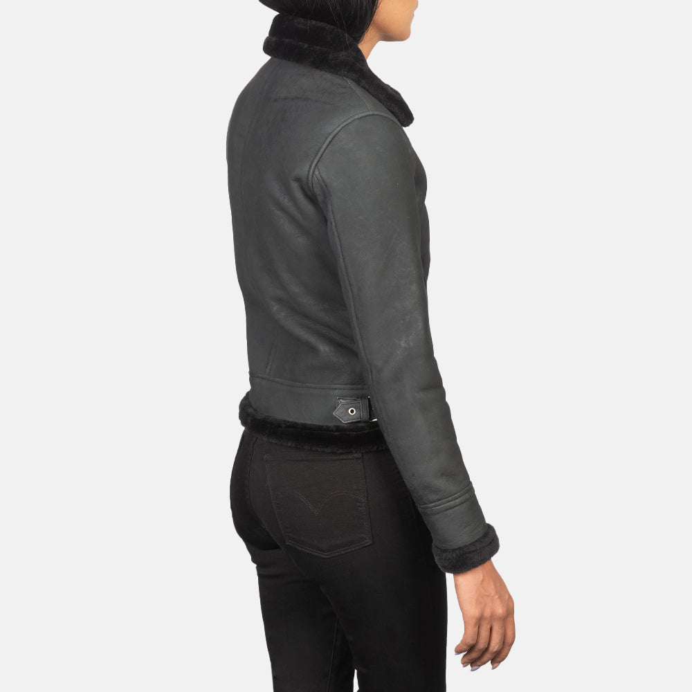 Sherilyn B-3 Leather Bomber Jacket