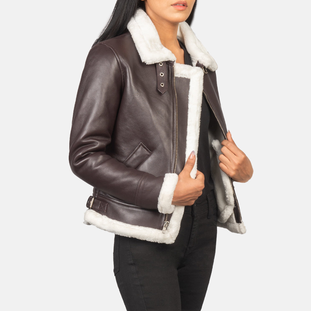 Sherilyn B-3 Leather Bomber Jacket