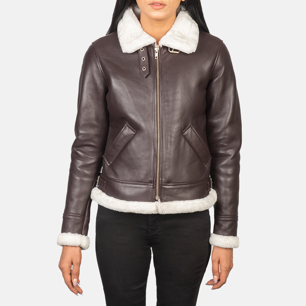 Sherilyn B-3 Leather Bomber Jacket