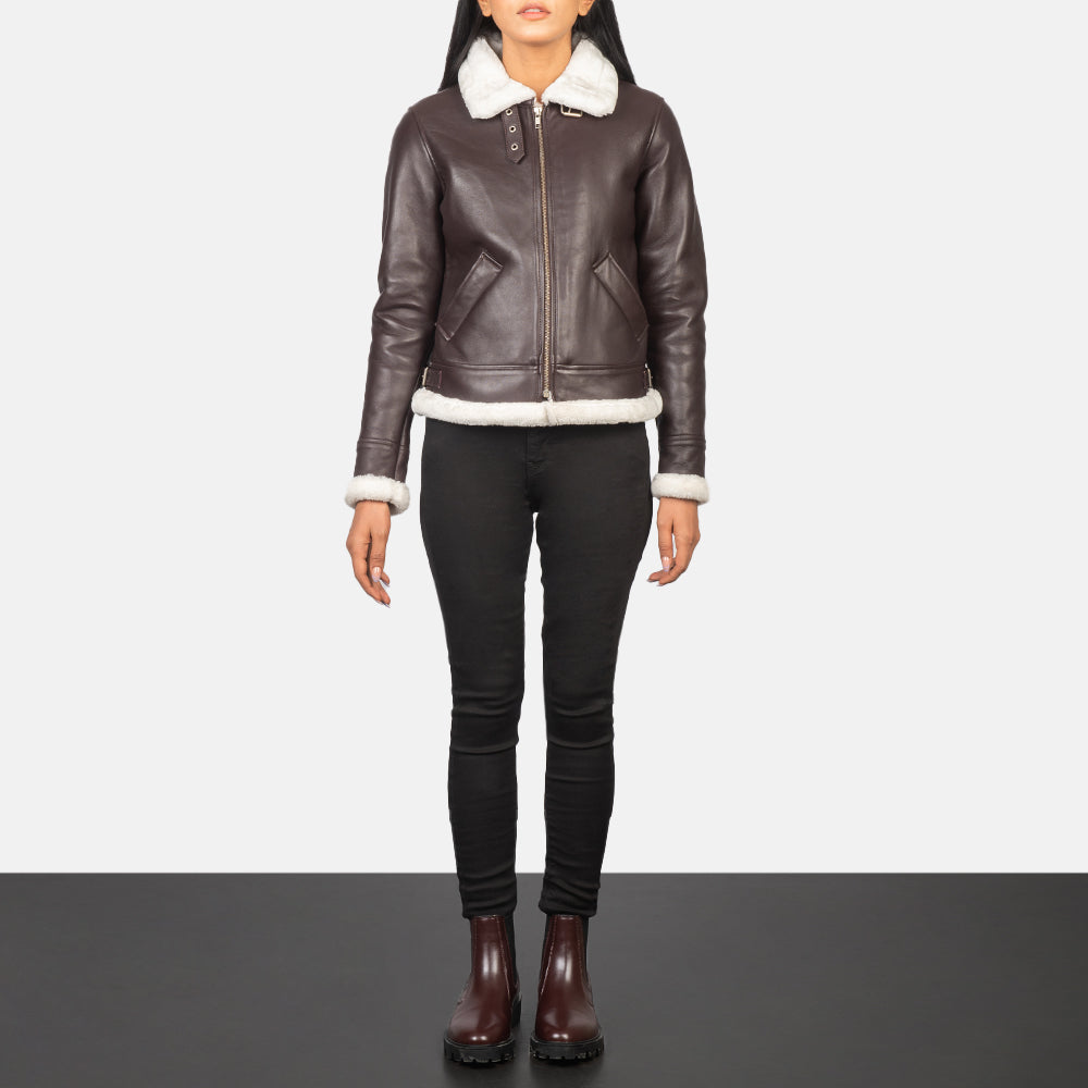 Sherilyn B-3 Leather Bomber Jacket