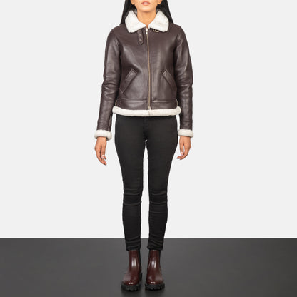 Sherilyn B-3 Leather Bomber Jacket