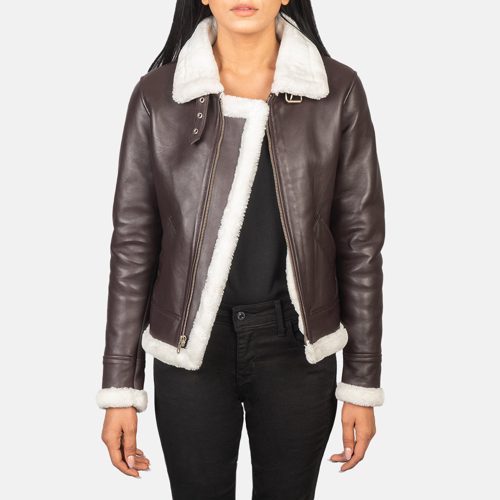 Sherilyn B-3 Leather Bomber Jacket