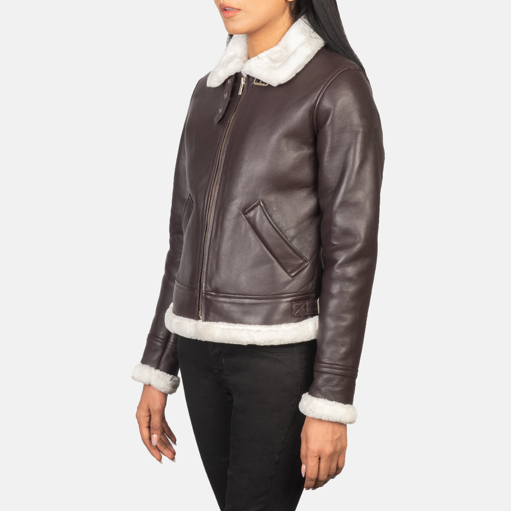 Sherilyn B-3 Leather Bomber Jacket