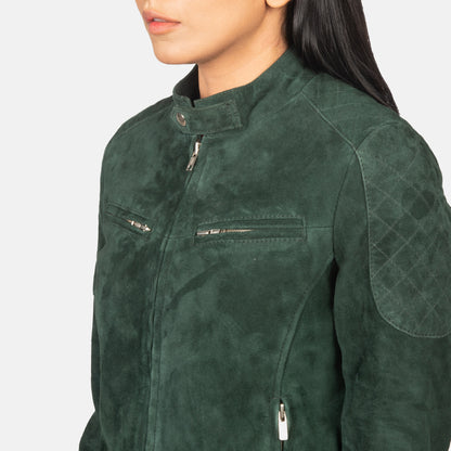 Zenna  Leather Bomber Jacket