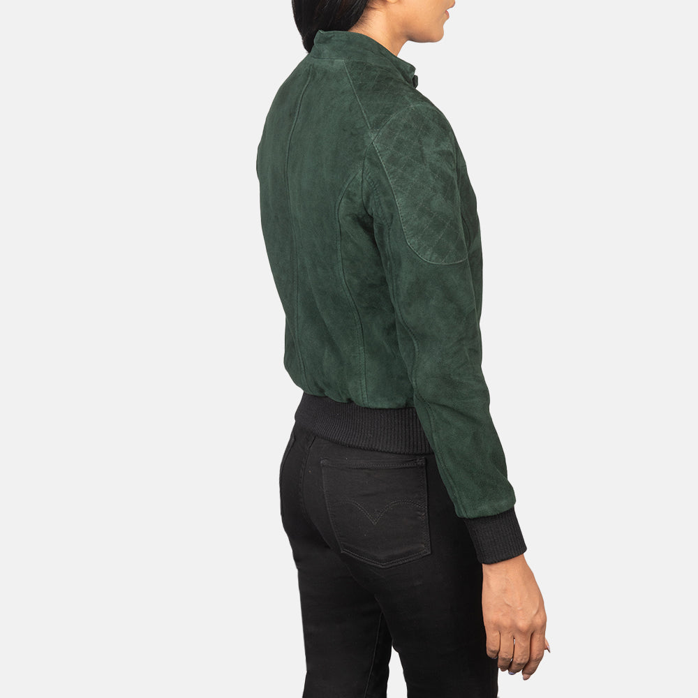 Zenna  Leather Bomber Jacket