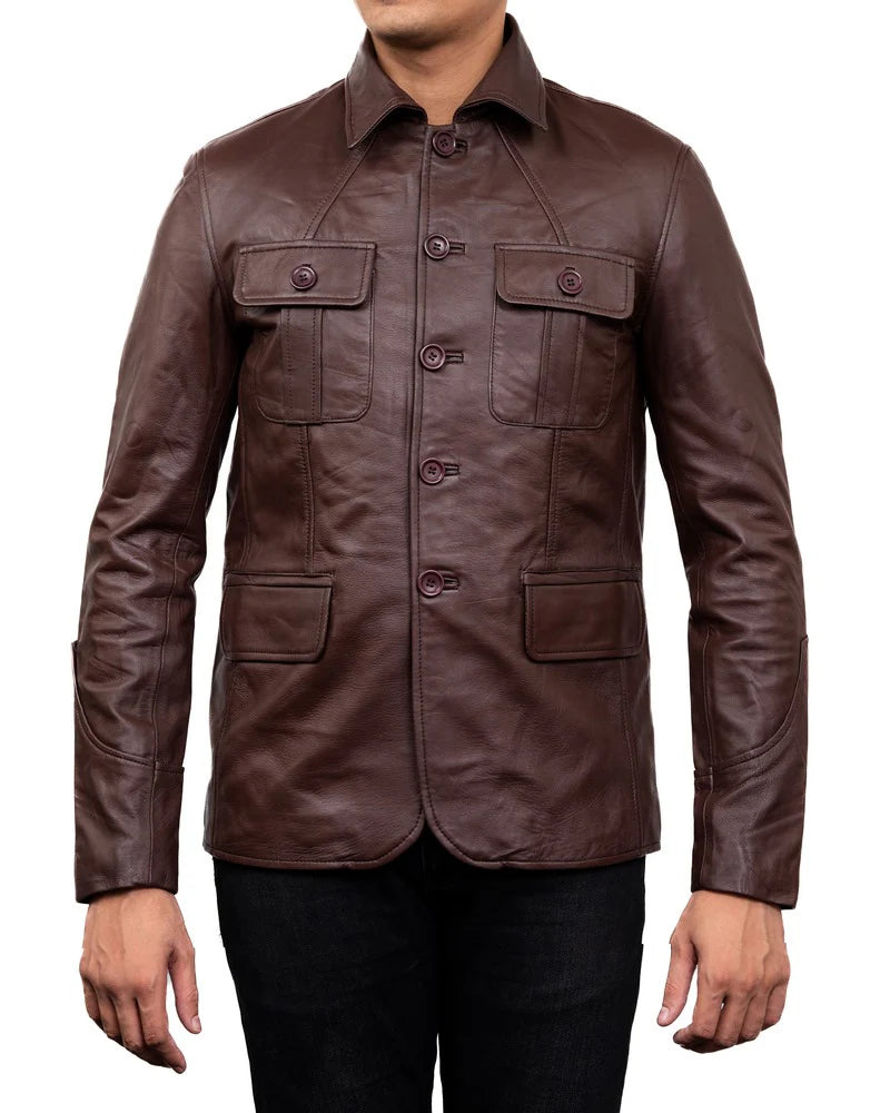 Dylan Leather Blazer