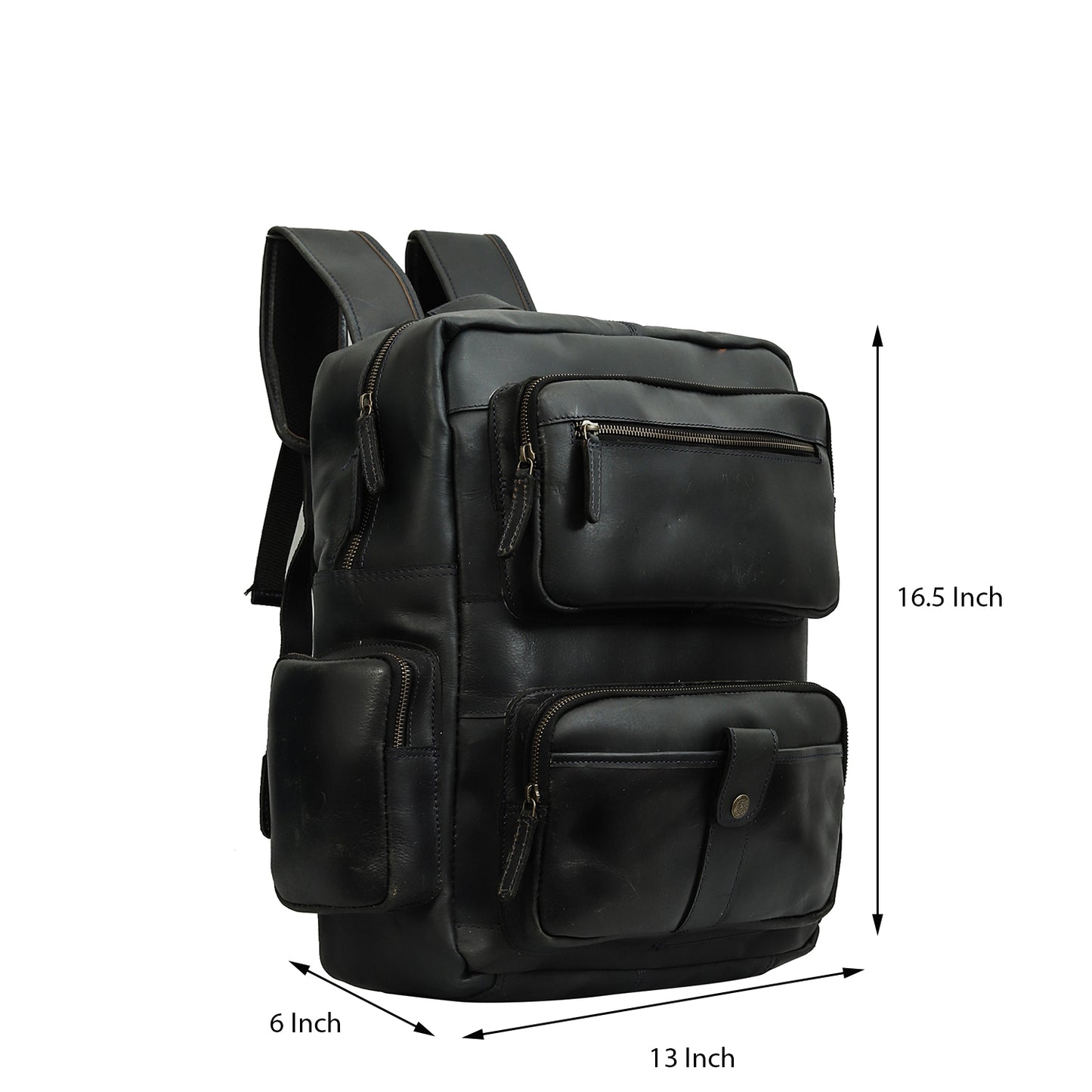 Classic Leather Travel Backpack