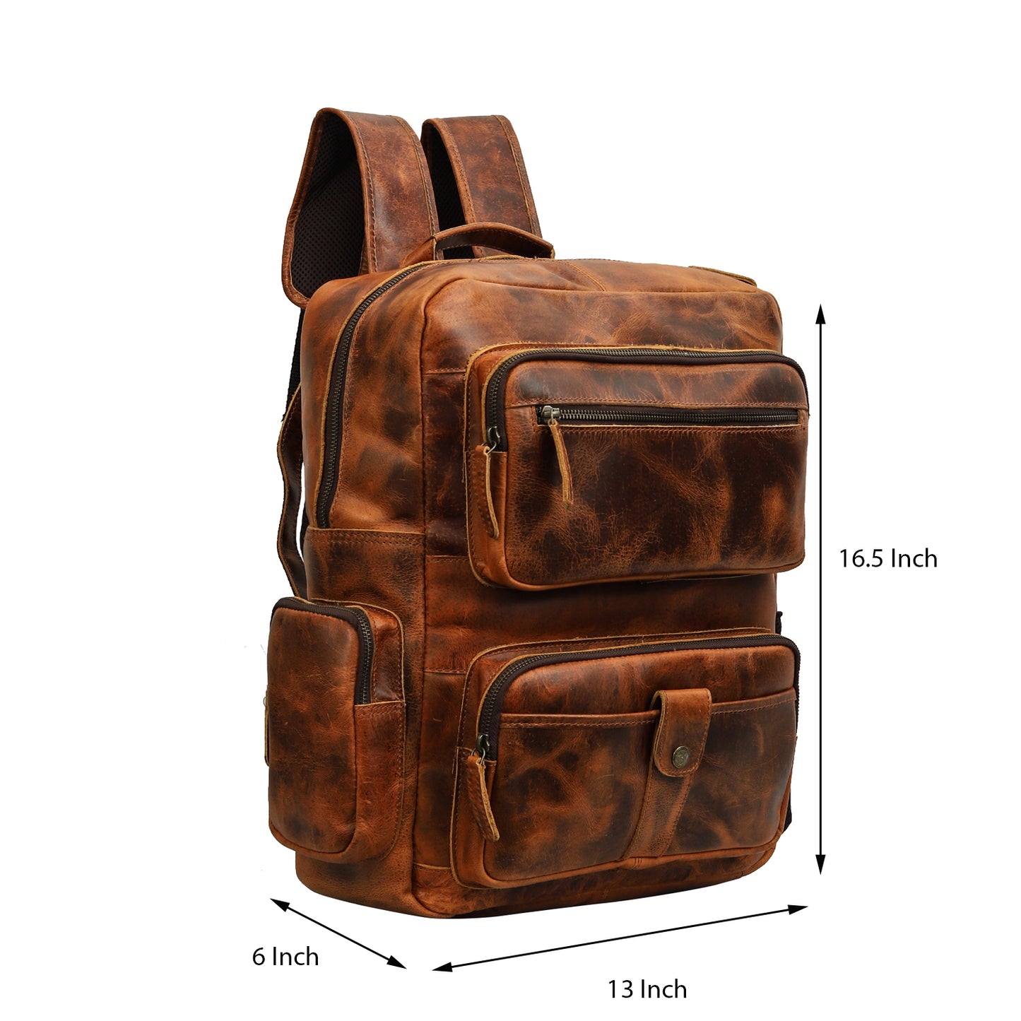 Classic Leather Travel Backpack