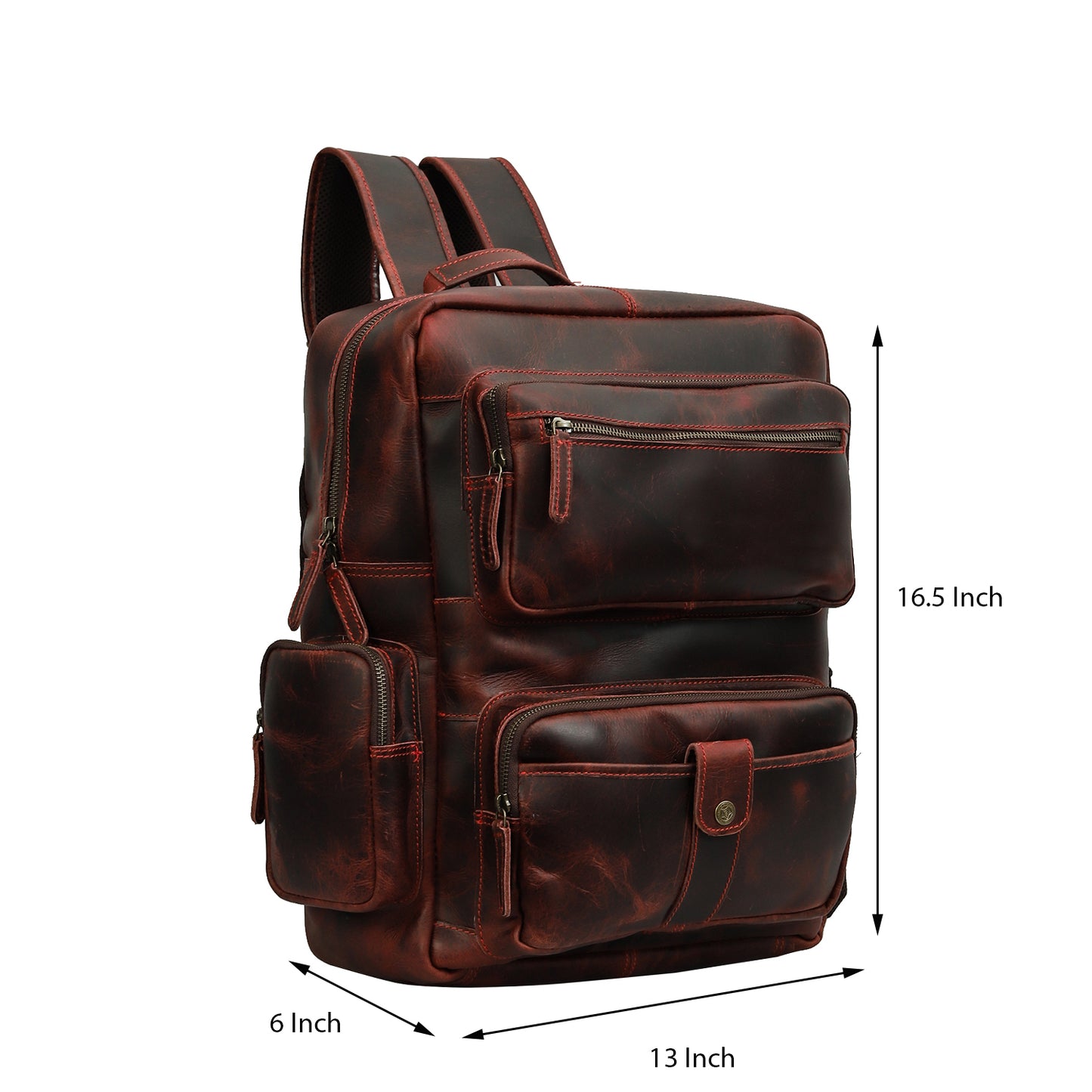 Classic Leather Travel Backpack