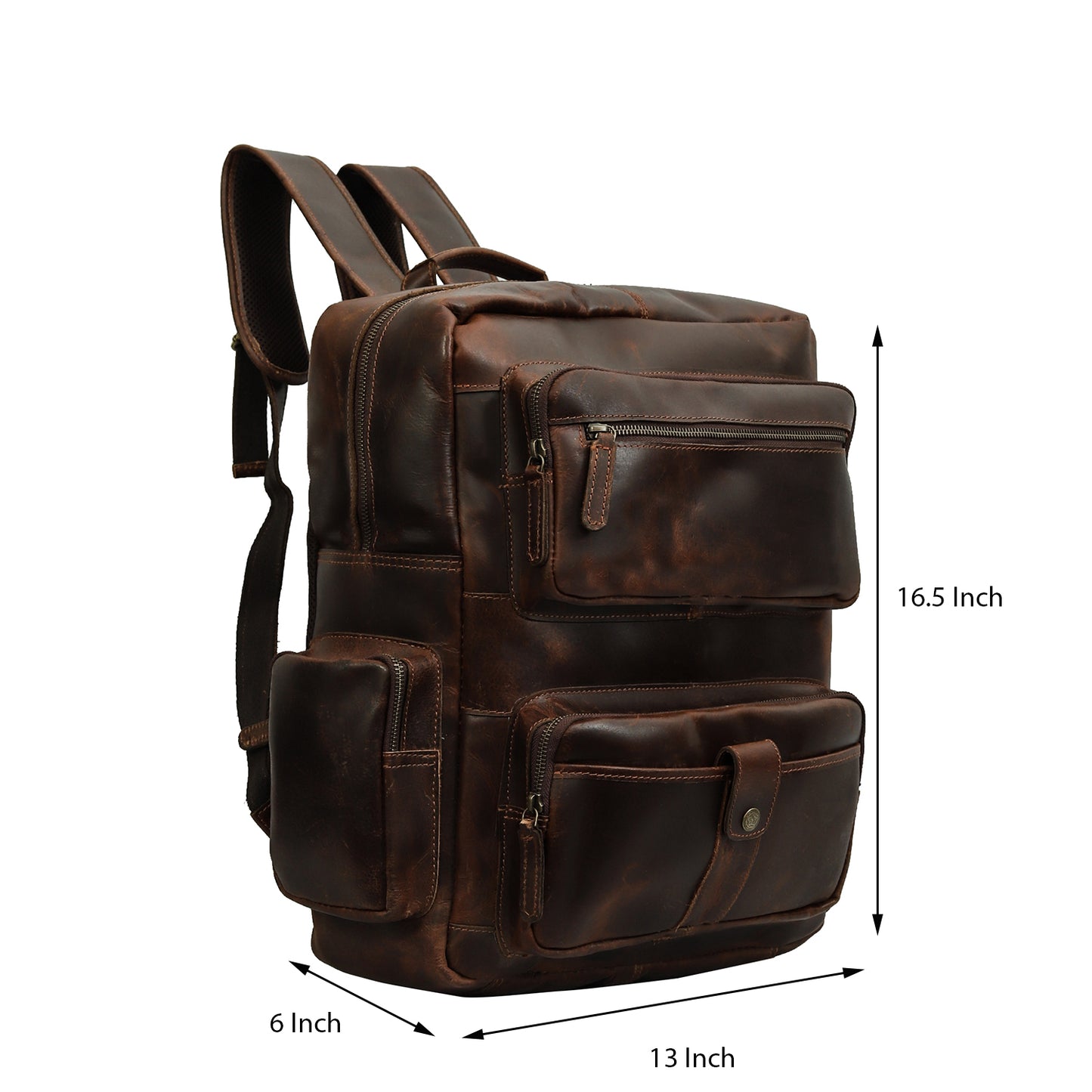 Classic Leather Travel Backpack