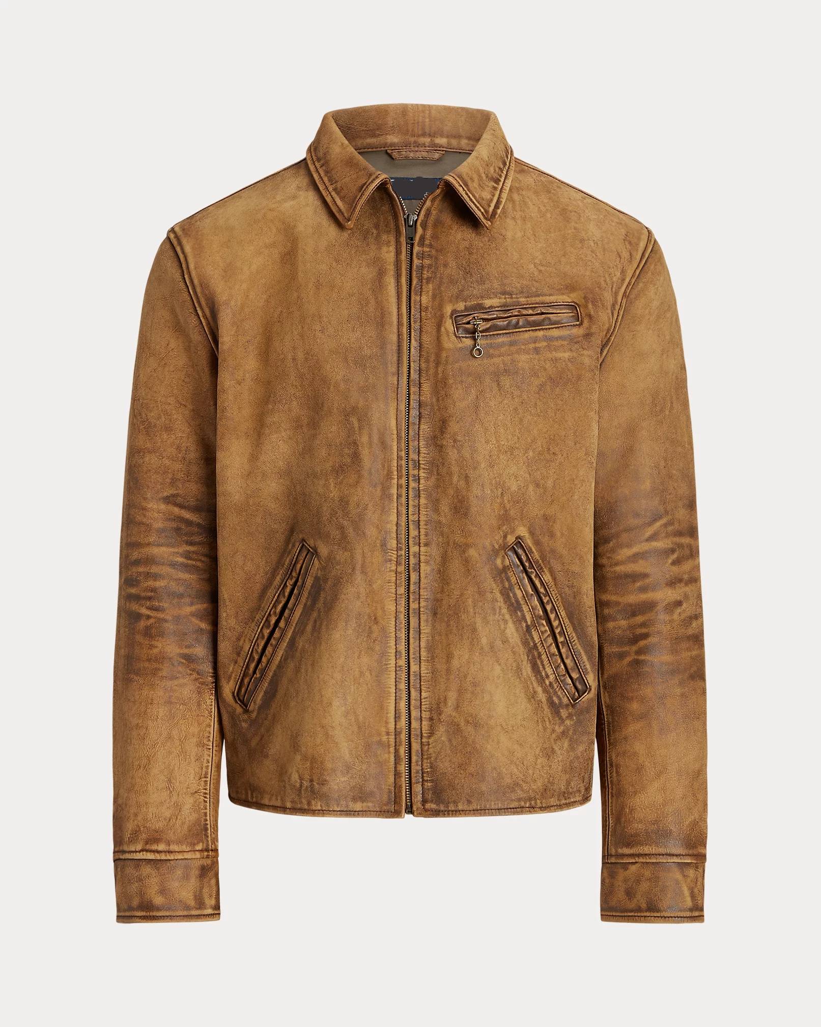 Buy Crunch Leather Biker Jacket
